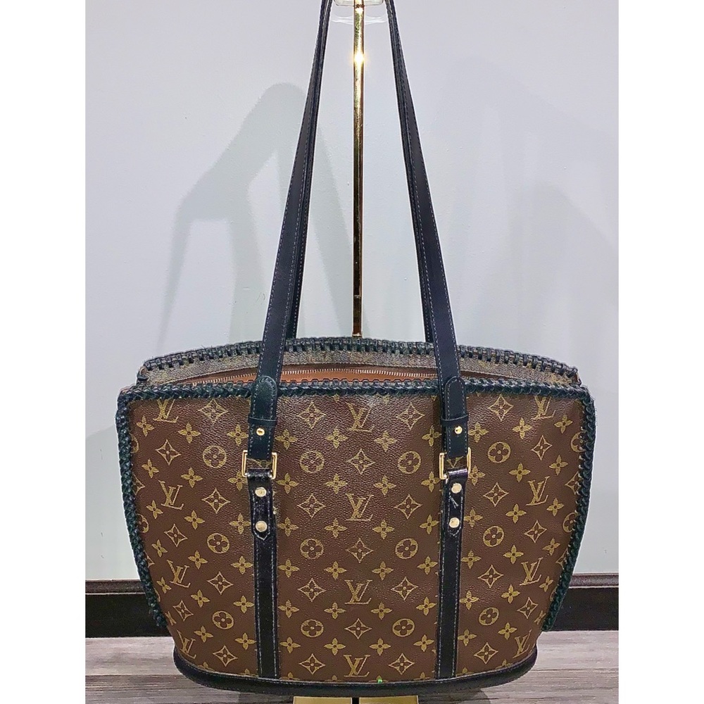 LOUIS VUITTON Upcycled Babylone LV Monogram Canvas Shoulder Tote Handbag